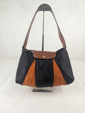 Pre-Owned Longchamp Le Pliage Classic shoulder bag Black Made in France.